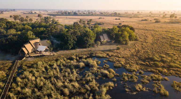 Selinda Camp Aerial View