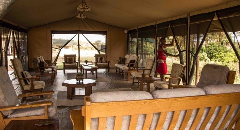 Porini Cheetah Camp - Lounge