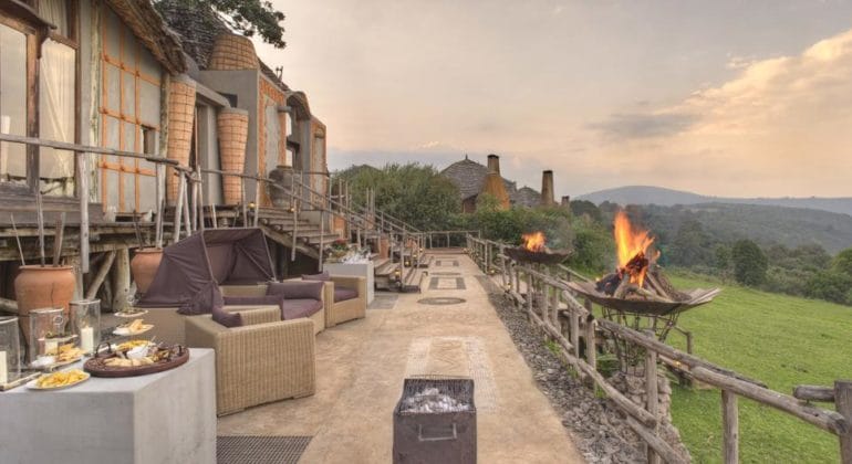 Ngorongoro Crater Lodge Deck