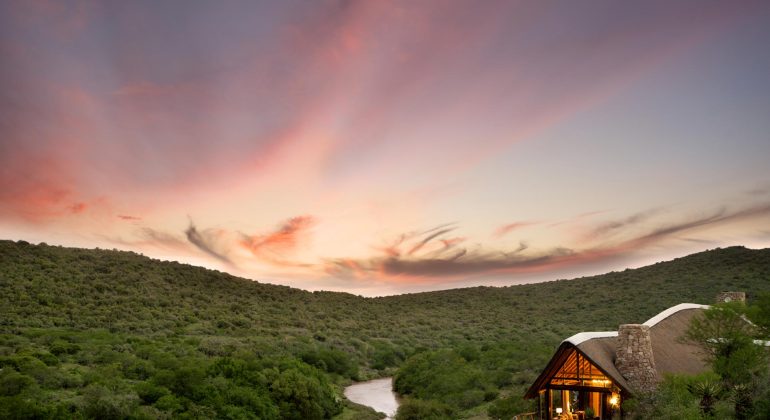 Kwandwe Great River Fish Lodge Aerial View