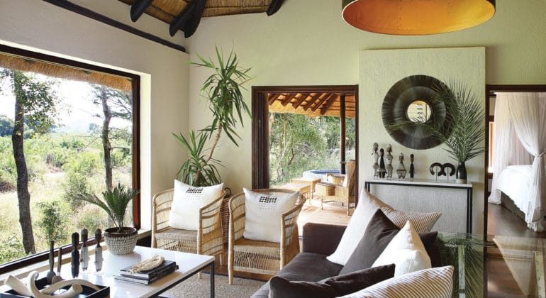 Londolozi Tree Camp Suite Lounge