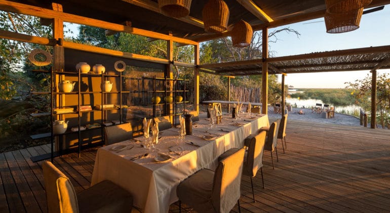 Linyanti Tented Camp Dining