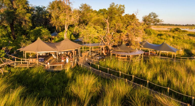 Little Vumburu Camp Aerial View