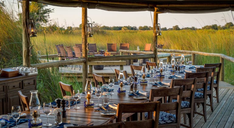 Little Vumburu Camp Dining