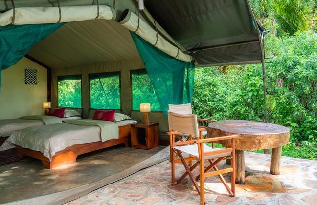 Ruzizi Tented Camp Tent View