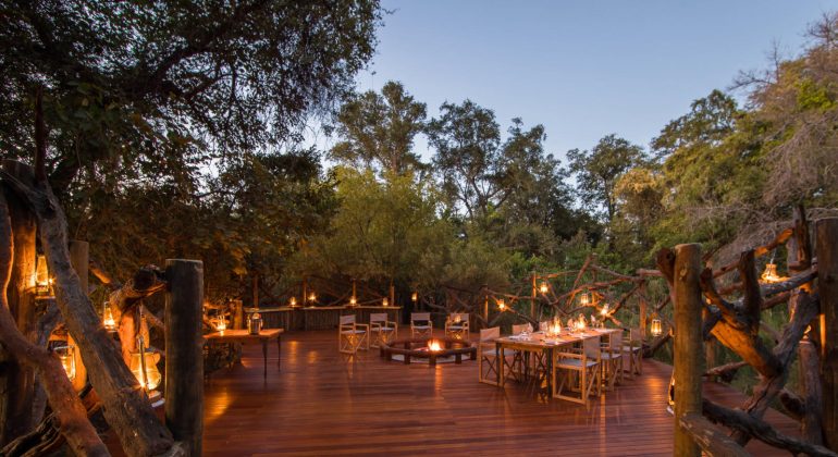 Camp Moremi Dining Deck