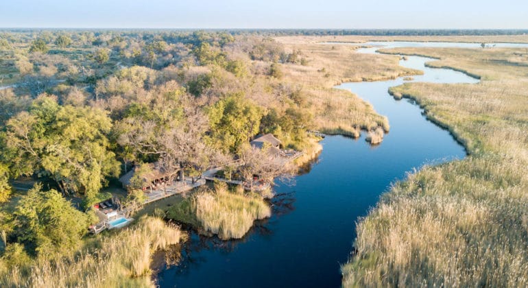 Camp Xakanaxa Aerial View