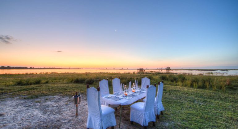 Chobe Savanna Lodge Outdoor Dining