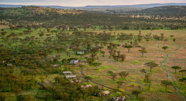 Kati Kati Tented Camp Aerial View