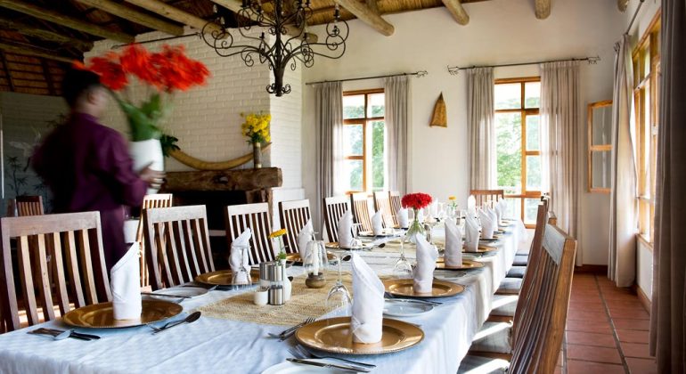 Ngorongoro Farm House Dining Area