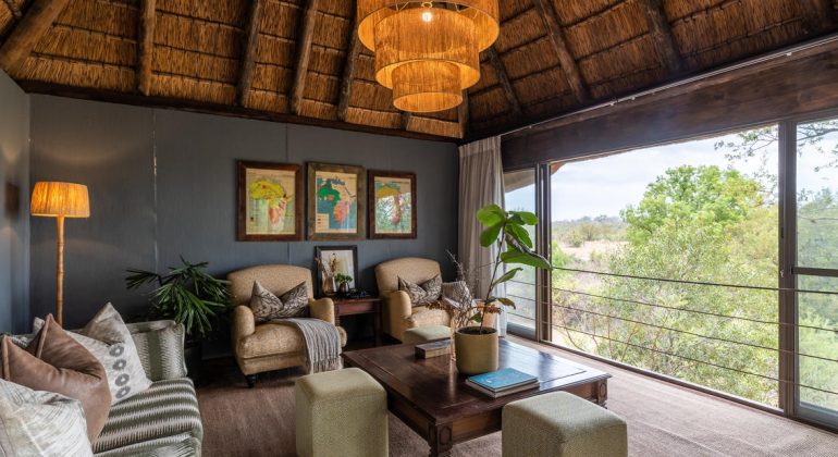 Simbambili Game Lodge Suite Lounge