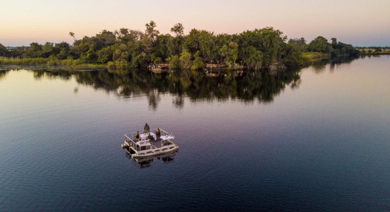 Xugana Island Lodge Aerial View