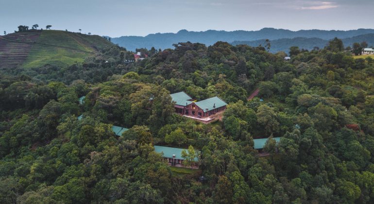 Clouds Mountain Lodge Aerial View