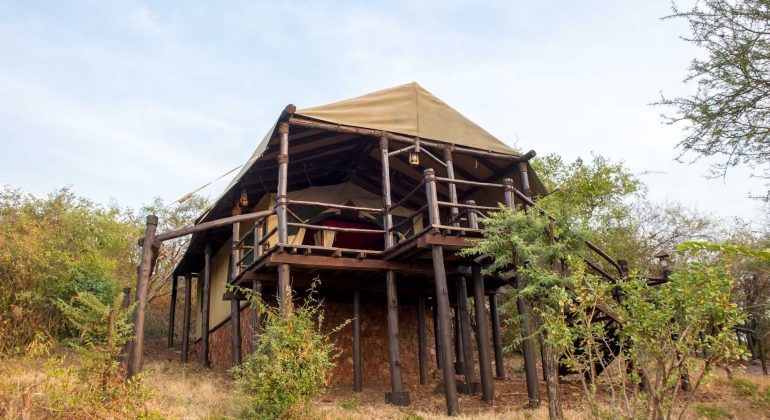 Kirawira Serena Camp Bedroom Tent