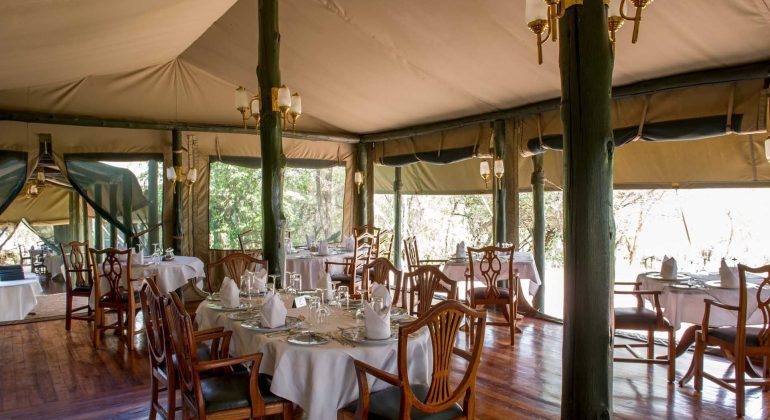 Kirawira Serena Camp Dining