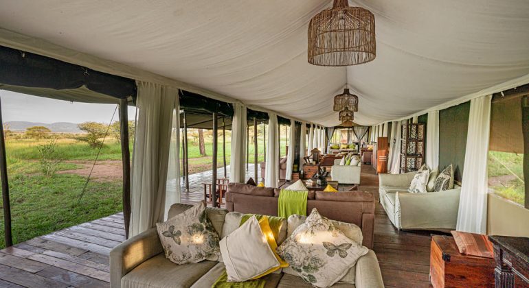 Lemala Ewanjan Tented Camp Lounge