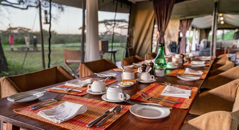 Lemala Ndutu Tented Camp Dining