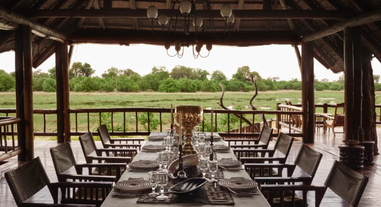 Belmond Khwai River Lodge Dining