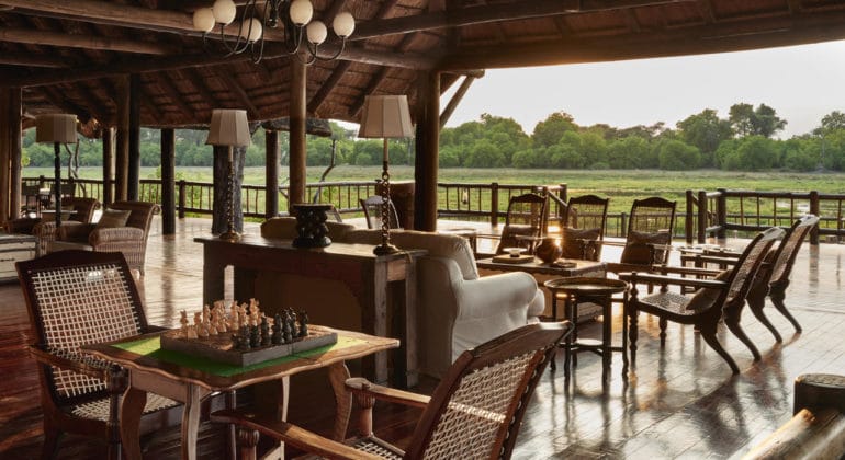 Belmond Khwai River Lodge Lounge