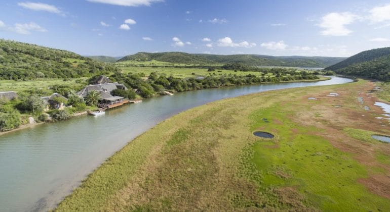 Kariega River Lodge Aerial View