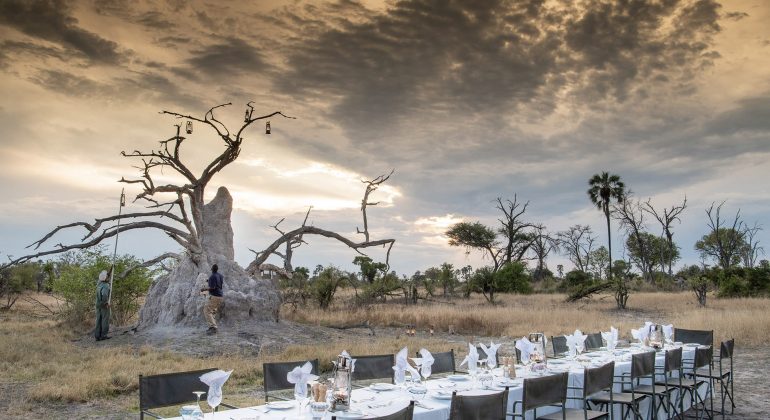 Gomoti Plains Camp Dining