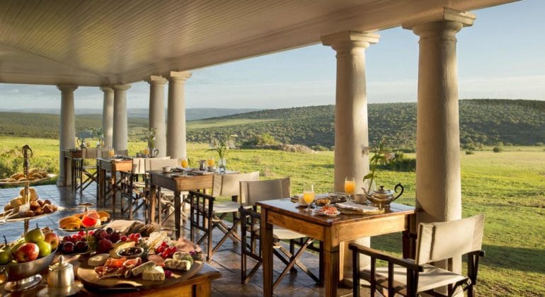 Gorah Elephant Camp Breakfast Verandah