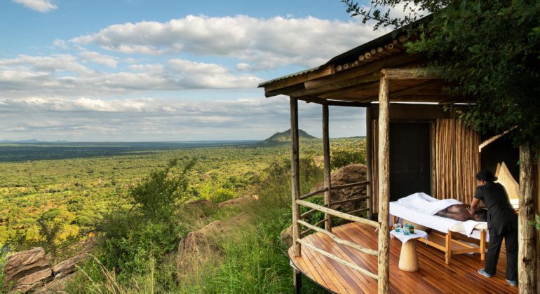 Lemala Mpingo Ridge Lodge Deck