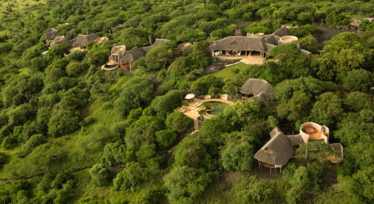 Ol Donyo Lodge Aerial View