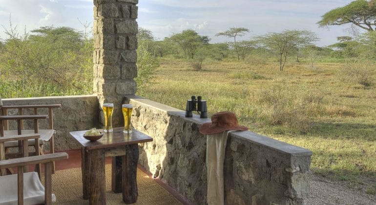 Ndutu Safari Lodge Verandah