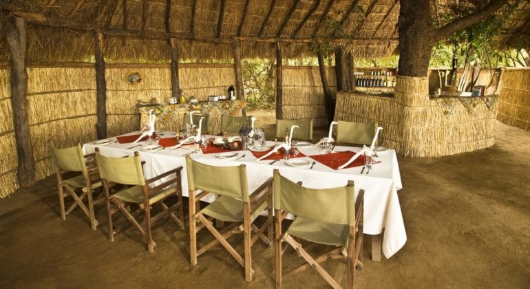 Island Bush Camp Dining