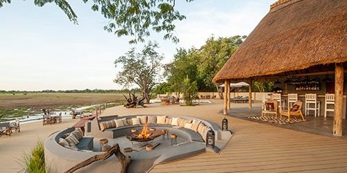 Kafunta River Lodge Deck