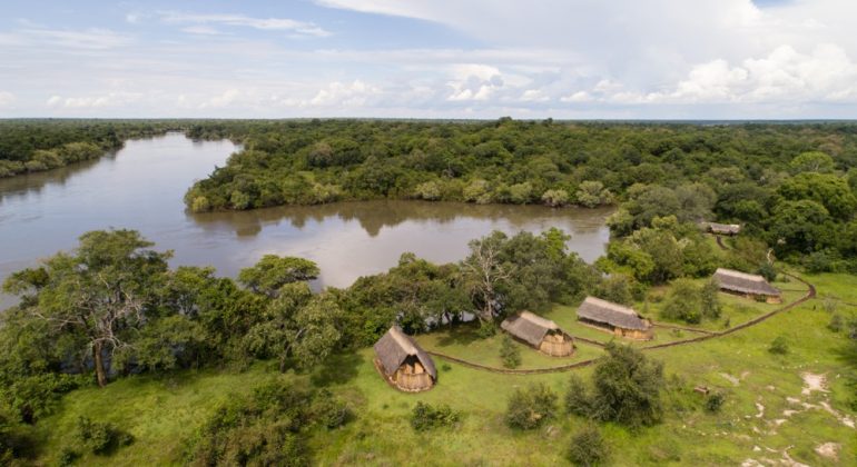 Mayukuyuku Bush Camp Aerial View