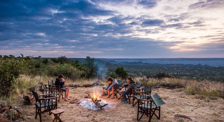 Siruai Expedition Camp Campfire