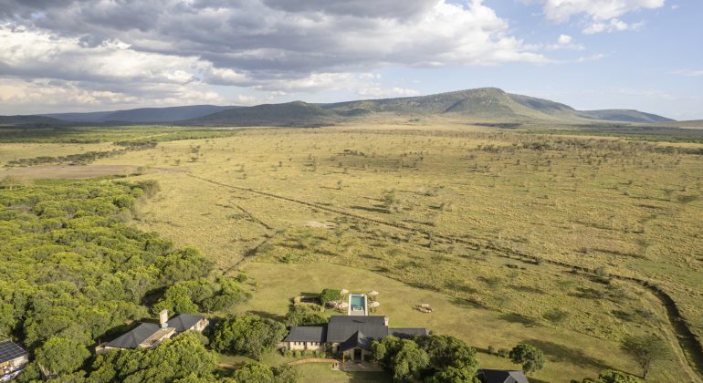 Amani House Aerial View