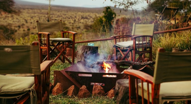 Soroi Cheetah Tented Camp Firepit