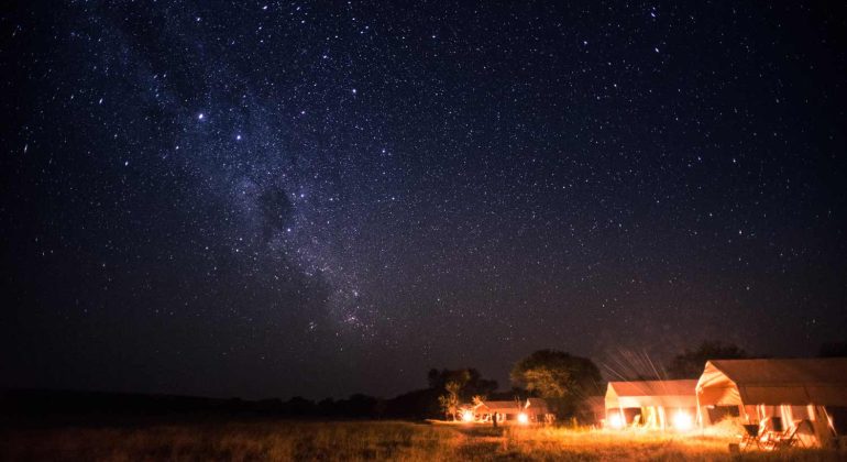 Esirai Camp Tents At Night