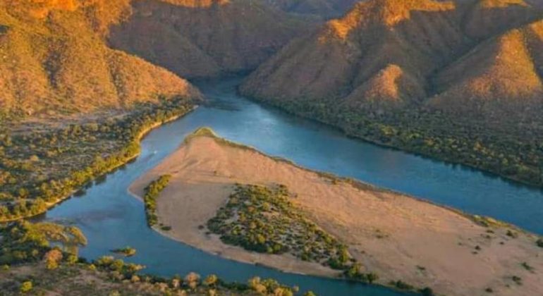 Nyamoumba River Lodge Aerial View