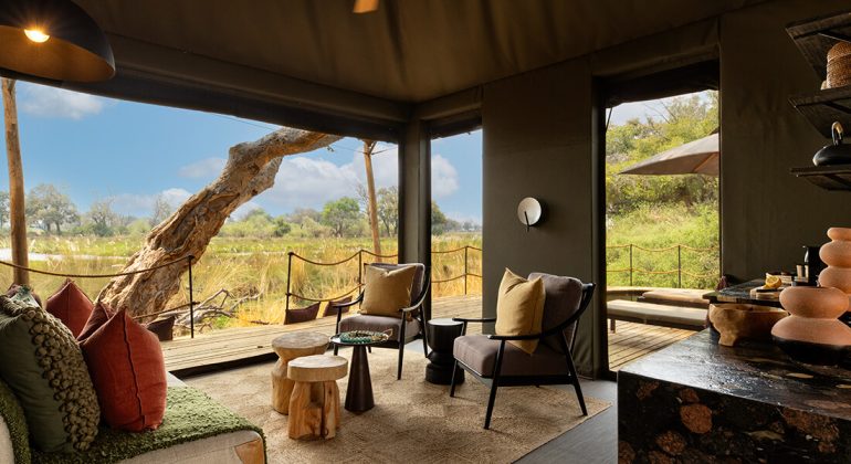 North Island Okavango Safari Camp View