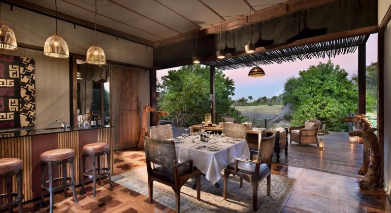 Atzaró Okavango Camp Dining